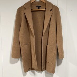 J crew blazer cardigan in camel color Sz S